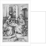 Couple playing cards c.1500 by Israhel van the younger Meckenem