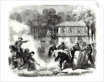 Confederate cotton burners near Memphis surprised by Federal scouts during the American Civil War, 1862 by Frank Vizetelly