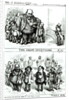 Cartoons featuring William Marcy 'Boss' Tweed, James Ingersoll and George Miller by Thomas Nast