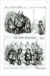 Cartoons featuring William Marcy 'Boss' Tweed, James Ingersoll and George Miller by Thomas Nast