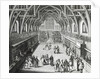 Westminster Hall, The First Day of Term, A Satirical Poem, 1797 engraved by C.Mosley by Hubert Gravelot