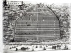 Ground Plan of Canton, China by Johannes Nieuhoff