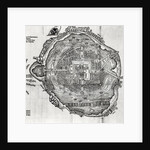 Map of Tenochtitlan from 'Praeclara Ferdinandi Cortesii de Nova Maris Oceani Hispania Narrati' by German School