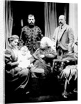 Queen Victoria, Tsar Nicholas II, Tsarina Alexandra Fyodorovna, her daughter Olga Nikolaevna and Albert, Prince of Wales by English Photographer