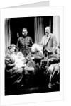 Queen Victoria, Tsar Nicholas II, Tsarina Alexandra Fyodorovna, her daughter Olga Nikolaevna and Albert, Prince of Wales by English Photographer