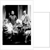 Queen Victoria, Tsar Nicholas II, Tsarina Alexandra Fyodorovna, her daughter Olga Nikolaevna and Albert, Prince of Wales by English Photographer