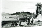 View of Rio de Janeiro from the church of St.Bento drawn by Fleury by French School