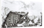 Tower of San Roque, Lisbon after the earthquake of 1755 by French School