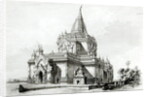 North Eastern view of Gaudapalen Temple at Pagan by Henry Yule