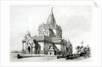 North Eastern view of Gaudapalen Temple at Pagan by Henry Yule