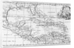 Map of the West Indies, Florida and South America by English School