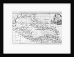 Map of the West Indies, Florida and South America by English School