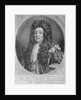 Portrait of Sidney Godolphin 1st Earl of Godolphin engraved and published by John Smith 1707 by Godfrey Kneller