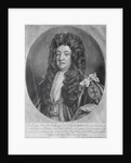 Portrait of Sidney Godolphin 1st Earl of Godolphin engraved and published by John Smith 1707 by Godfrey Kneller