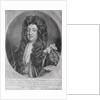 Portrait of Sidney Godolphin 1st Earl of Godolphin engraved and published by John Smith 1707 by Godfrey Kneller