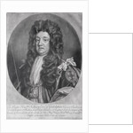 Portrait of Sidney Godolphin 1st Earl of Godolphin engraved and published by John Smith 1707 by Godfrey Kneller