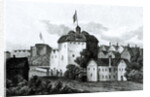 The Globe Theatre on the Bankside as it appeared in the reign of James I 1672 by English School
