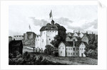 The Globe Theatre on the Bankside as it appeared in the reign of James I 1672 by English School