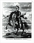 Equestrian portrait of Oliver Cromwell by English School