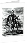 Equestrian portrait of Oliver Cromwell by English School