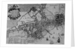 Plan of Boston, New England, 1739 by American School