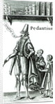 Frontispiece of 'Pedantius', comedy by Edward Forsett produced in Cambridge in 1581 by English School