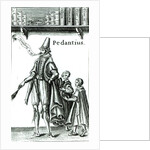 Frontispiece of 'Pedantius', comedy by Edward Forsett produced in Cambridge in 1581 by English School