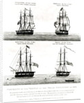 Portraits of the vessels on the Polar Expedition, 1818 by English School