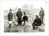 English sailors fraternising with the Eskimoes at Godhavn by (after) English School
