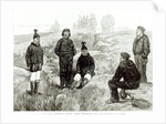 English sailors fraternising with the Eskimoes at Godhavn by (after) English School