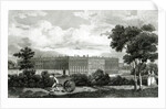 Rolling the Lawns at Hampton Court Palace, 7th March 1807 by English School
