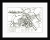 Map of Oxford, 1643 by Wenceslaus Hollar