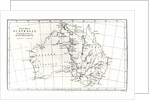 Sketch map of Australia showing the position of Mr. Stuart's Route, 1864 by English School