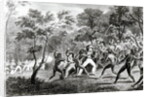 Attack of the Natives of Gambier Islands, engraved by Edward Finden, 1831 by Richard B. (after) Beechey