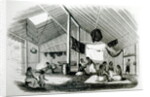 Inside a Tahitan Hut by French School
