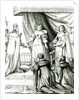Charles I being given the sceptre and crown by French School