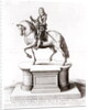 The statue of King Charles the 1st at Charing Cross by Wenceslaus Hollar