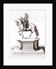 The statue of King Charles the 1st at Charing Cross by Wenceslaus Hollar