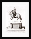 The statue of King Charles the 1st at Charing Cross by Wenceslaus Hollar