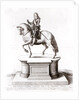 The statue of King Charles the 1st at Charing Cross by Wenceslaus Hollar