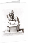 The statue of King Charles the 1st at Charing Cross by Wenceslaus Hollar