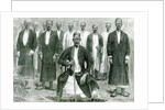 Mtesa,the Emperor of Uganda and other chiefs by English School