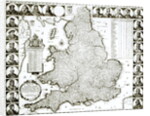 Map of England and Wales, 1644 by Wenceslaus Hollar
