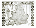 Map of England and Wales, 1644 by Wenceslaus Hollar