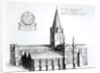 The North Prospect of Conuentuall Church of Christ Church in Oxford by School English