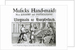New lessons and instructions for the harpsichord or virginals by English School