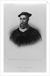 Portrait of John Knox from 'Lodge's British Portraits', 1823 by English School
