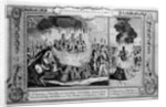 The Burning of John Fishcock and the martyrdom of Robert Glover by English School