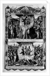 Martyrdom and burning by English School