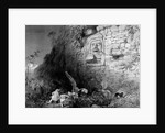 Head of Itzam Na, Izamal, Yucatan, Mexico, 1844 by Frederick Catherwood